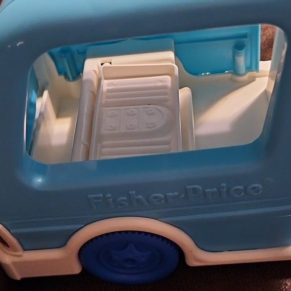 Fisher Price Loving Family Dollhouse Mini-van Car Blue Van 1993 Vintage Vehicle - Picture 7 of 11